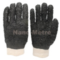 NMSAFETY resistent gegen abrasions schwarze pvc-handschuhe industrie-handschuhe